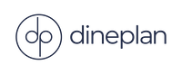 DinePlan Logo Horizontal Sleek Blue 200px