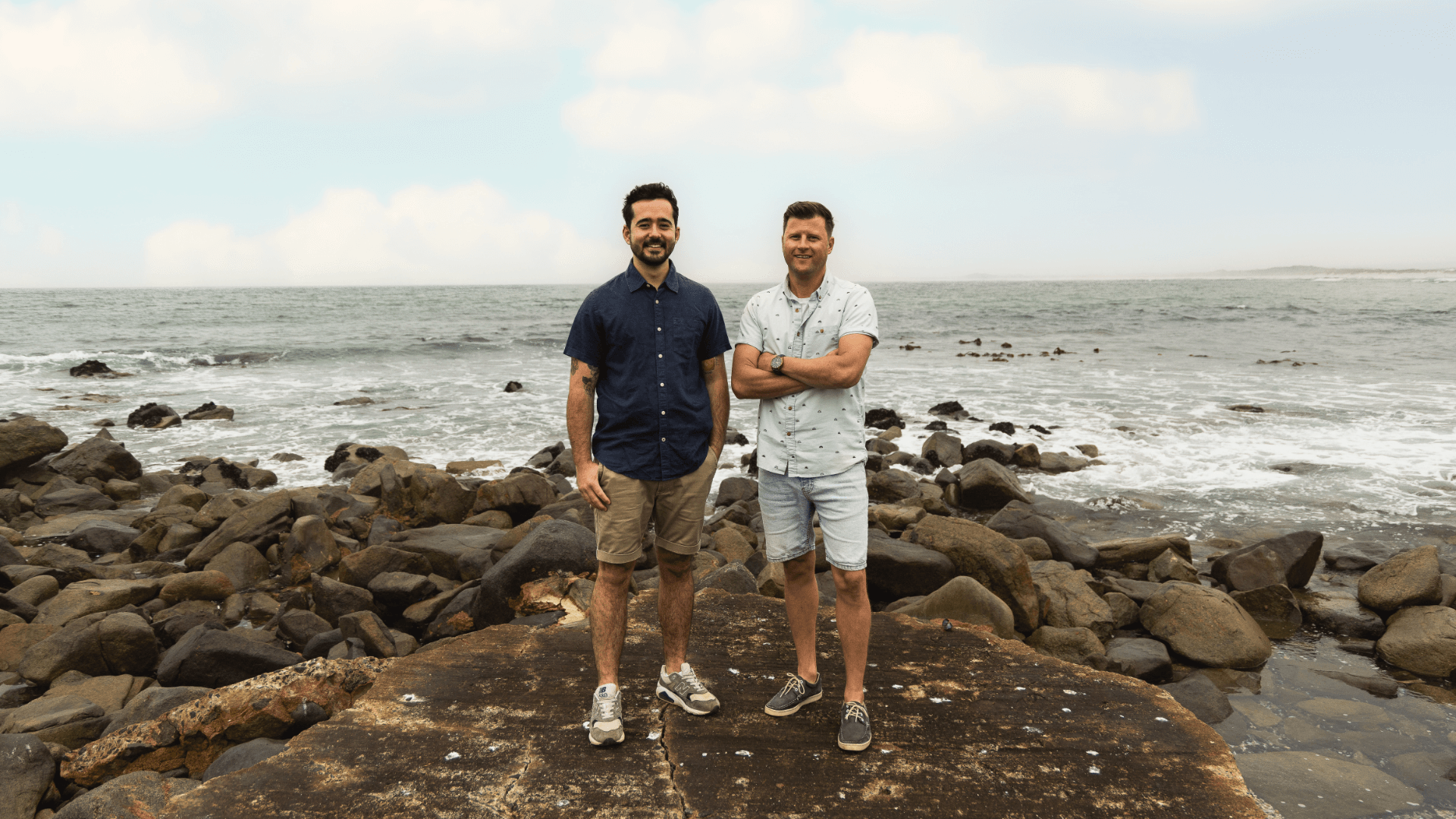 Darren Badenhorst and Callan Austin open The Beach House